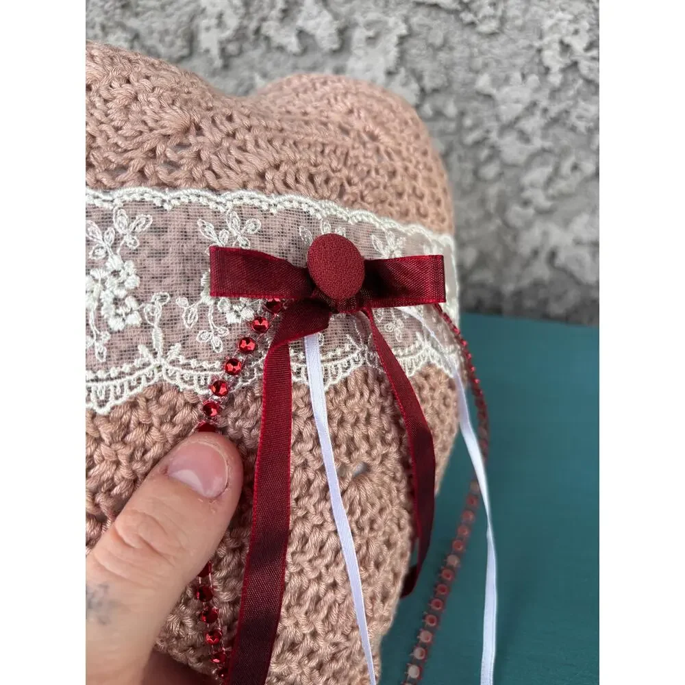 Handmade Ring Bearer Pillow: Lace Ring Cushion